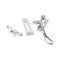 Polished Chrome Pear Drop Casement Fastener