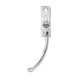Polished Chrome Slim Peardrop Espagnolette Casement Fastener