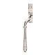 Reeded Espagnolette Casement Fastener - Polished Nickel