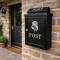 Rose Wall Mounted Post Box - Silver Finish