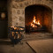 Rustic Log Basket