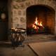 Rustic Log Basket