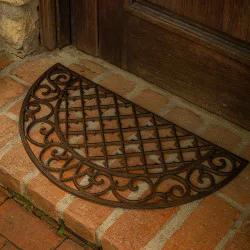 Semi-Circle Scroll Door Mat