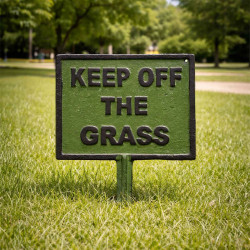 Square Keep Off The Grass Spike