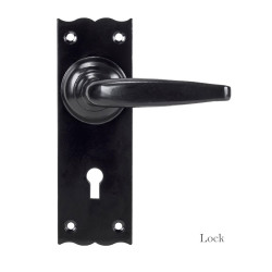 Traditional Blacksmith Oak Lever Door Handle