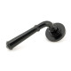 Traditional Blacksmith Regency Lever Door Handle on Round Rose Set - Unsprung