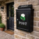 White Rose Wall Mounted Post Box