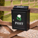 White Rose Wall Mounted Post Box