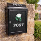 White Rose Wall Mounted Post Box