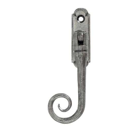 Blacksmith Pewter Patina Locking Monkeytail Espagnolette Fastener
