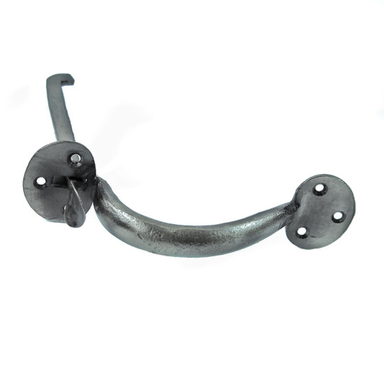 Cottage Door Hinge and Latch Set - Pewter finish