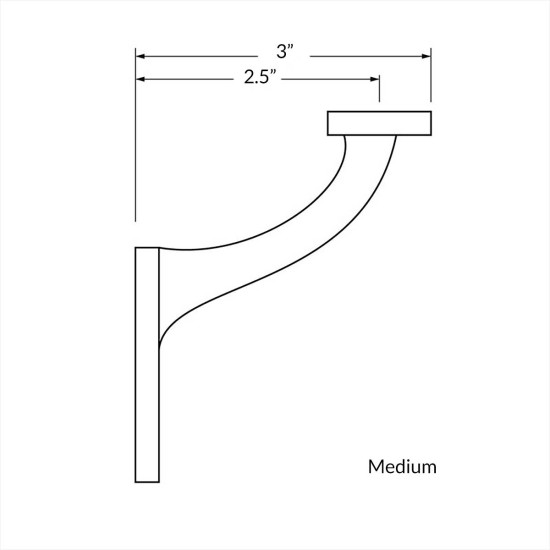Kirkpatrick 3498 Handrail Bracket