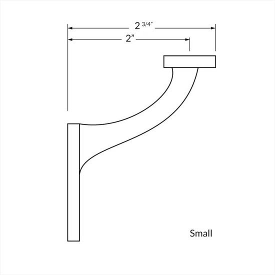 Kirkpatrick 3498 Handrail Bracket