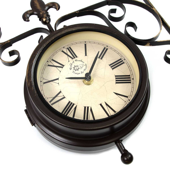 Station Clock with Thermometer