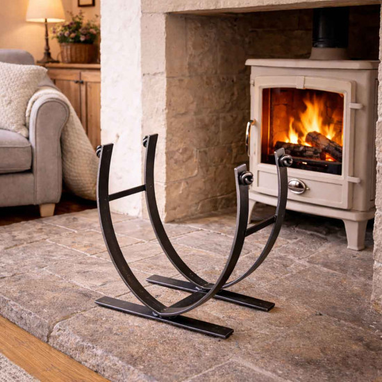Hand Forged Jacobean Log Basket