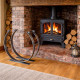 Hand Forged Jacobean Log Basket - Large