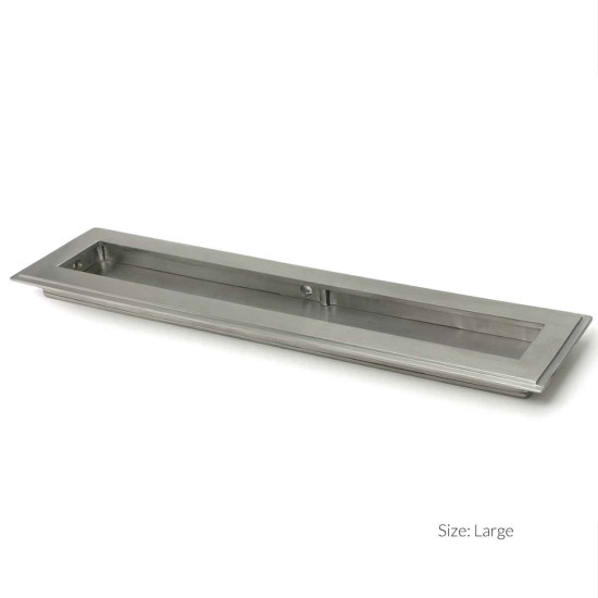 Art Deco Rectangular Pull Satin Marine Stainless Steel