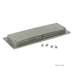 Art Deco Rectangular Pull Satin Marine Stainless Steel