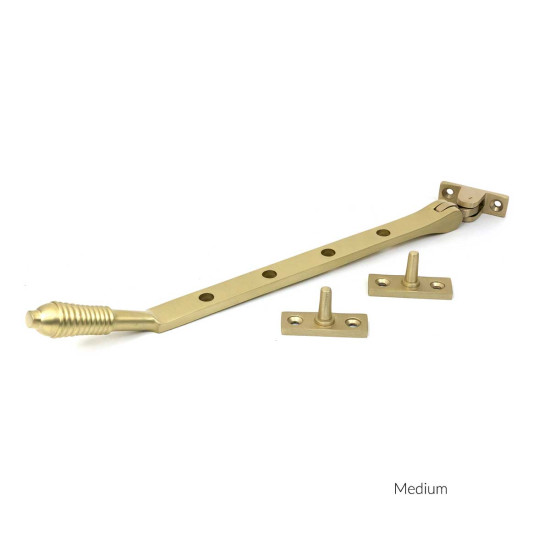Satin Brass Reeded Stay