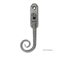Blacksmith Pewter Patina Locking Monkeytail Espagnolette Fastener