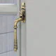 Reeded Espagnolette Casement Fastener - Aged Brass