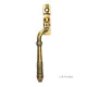 Reeded Espagnolette Casement Fastener - Aged Brass