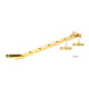 Polished Brass Art Deco Stay