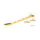 Polished Brass Art Deco Stay