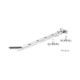 Polished Chrome Art Deco Stay