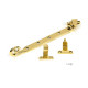 Polished Brass Monkeytail Stay (Steel Window)