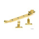 Polished Brass Avon Stay (Steel Window)