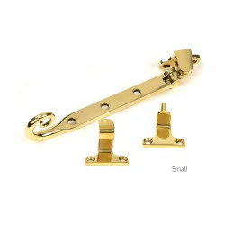 Polished Brass Monkeytail Stay (Steel Window)