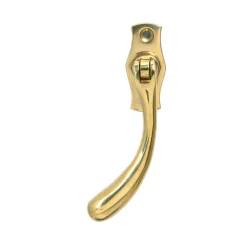 Polished Brass Pear Drop Espagnolette Casement Fastener