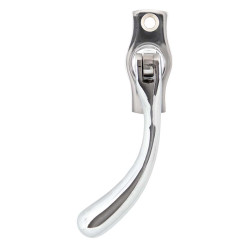 Polished Chrome Pear Drop Lockable Espagnolette Casement Fastener