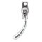 Polished Chrome Pear Drop Lockable Espagnolette Casement Fastener