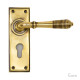 Reeded Lever - Aged Brass