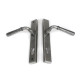 Blacksmith Pewter Patina Hammered Newbury Slimline Espag. Lock Set