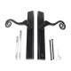 Traditional Blacksmith Monkeytail Slimline Door Lever Handle