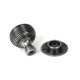Blacksmith Pewter Patina Heavy Beehive Mortice/Rim Knob Set