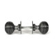 Blacksmith Pewter Patina Heavy Beehive Mortice/Rim Knob Set