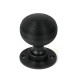 Matt Black Heavy Beehive Mortice/Rim Knob Set