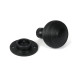 Matt Black Heavy Beehive Mortice/Rim Knob Set