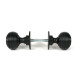 Matt Black Heavy Beehive Mortice/Rim Knob Set