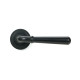 Matt Black Newbury Lever on Rose Set (Art Deco)