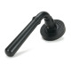Matt Black Newbury Lever on Rose Set (Beehive)