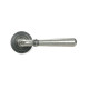 Blacksmith Pewter Patina Newbury Lever on Rose Set (Art Deco)