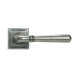 Blacksmith Pewter Patina Newbury Lever on Rose Set (Square)