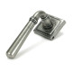 Blacksmith Pewter Patina Newbury Lever on Rose Set (Square)