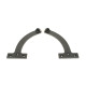 Blacksmith Pewter Patina Quadrant Stay (Pair)