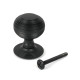 Matt Black Beehive Centre Door Knob